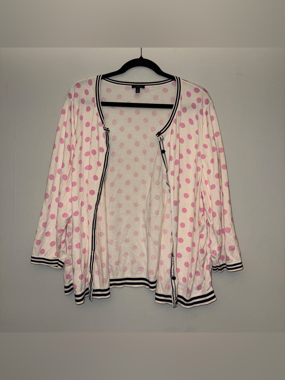 TALBOTS women’s cardigan polka dot plus size 3X ✨ - Picture 8 of 8